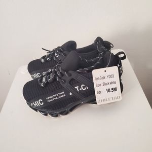 Zhiletao Kids Running Shoes (10.5 Little Kid Black white